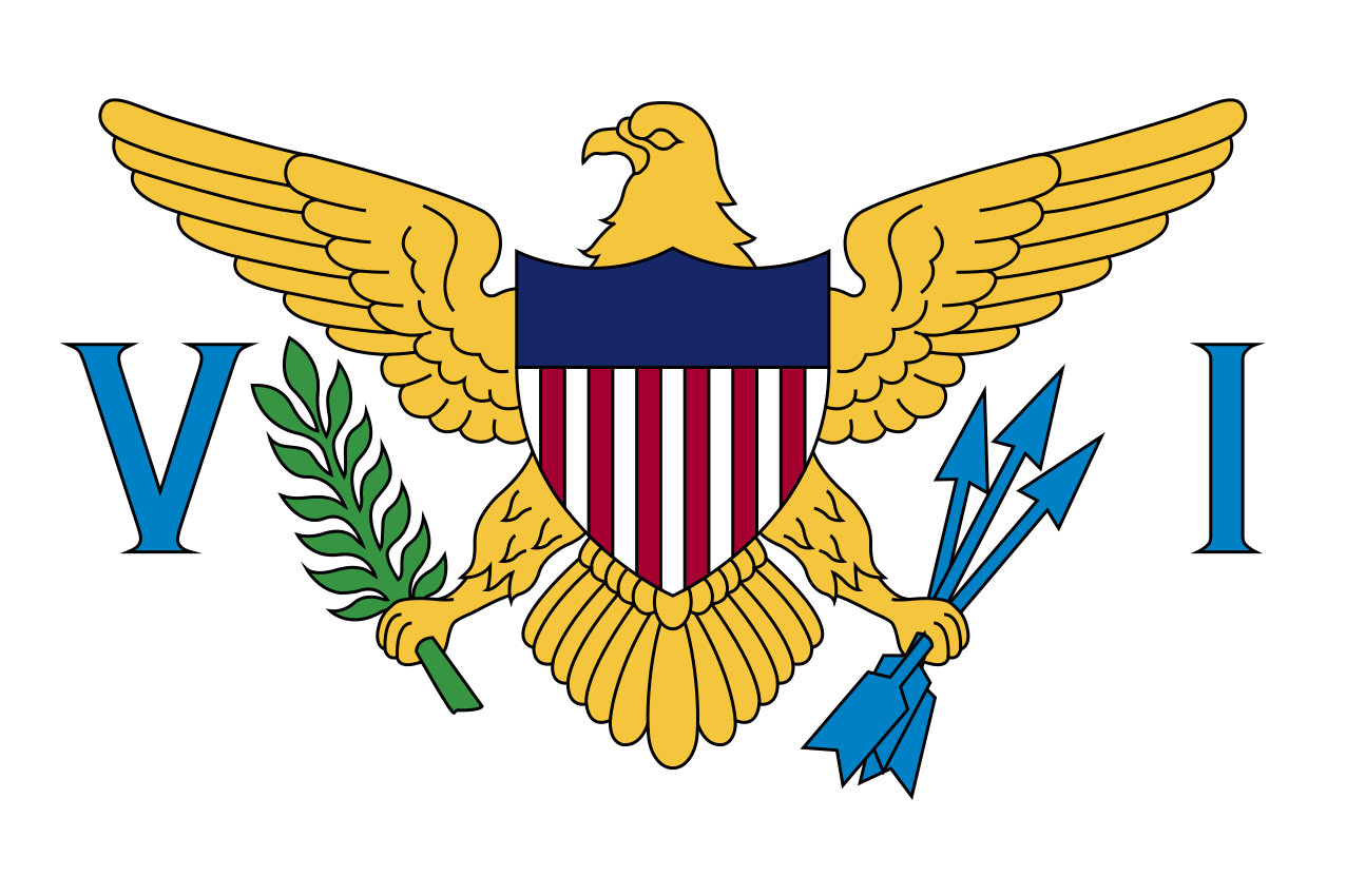 U.S. Virgin Islands Flag U.S. Virgin Islands national flag - official symbol of North America